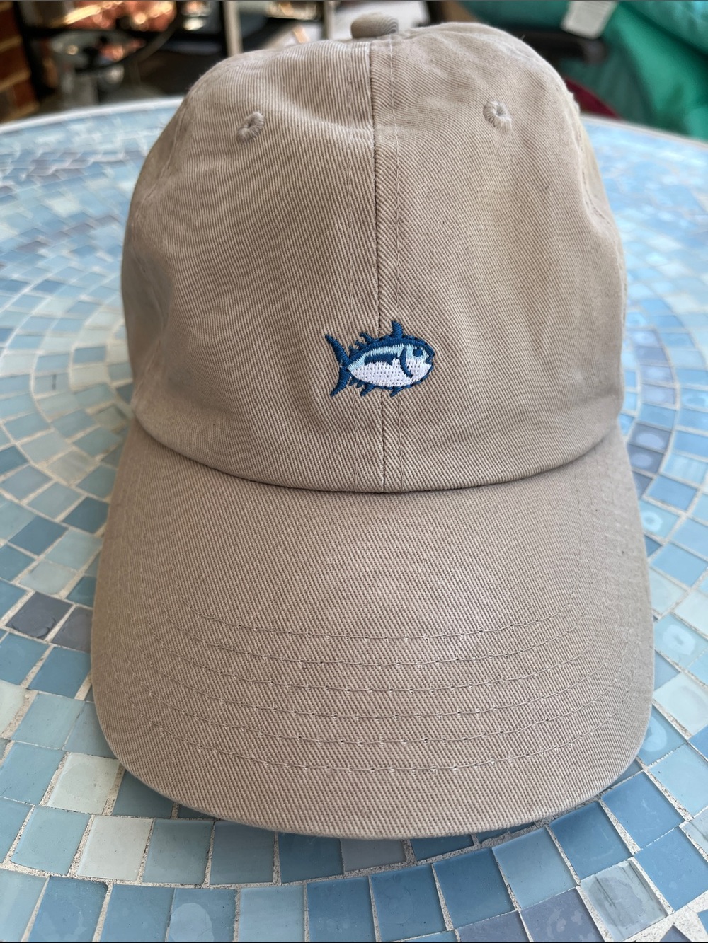Southern‎ Tide Skipjack Khaki Adjustable Baseball Hat Cap Embroidered Logo